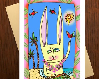 Bunny Goes Hawiian