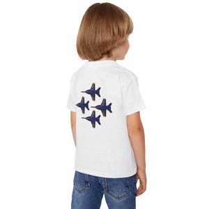 Kids Blue Angels T-Shirt | Youth Jet Formation Tee | US Navy Air Show Shirt | Pensacola FL Design