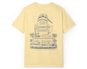 Vintage Pensacola Beach Sign T-Shirt - Scenic Drive - Gulf of America Coastal Tee
