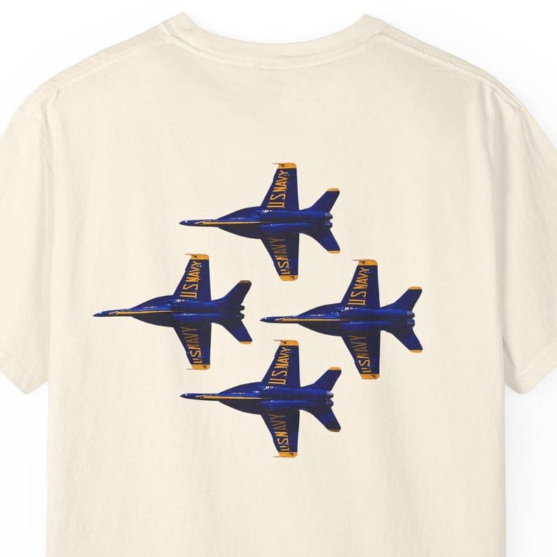 T-shirt Blue Angels : t-shirt graphique 100 % coton américain image 1