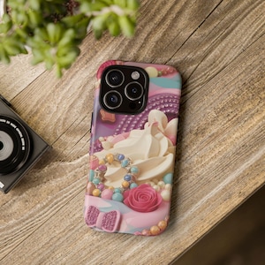 Slagroom kawaii stoere hoesjes esthetisch schattig ontwerp luxe gedecodeerde stijl telefoonhoesje voor iphone 16 15 14 13 Samsung cover HBD cadeau voor haar