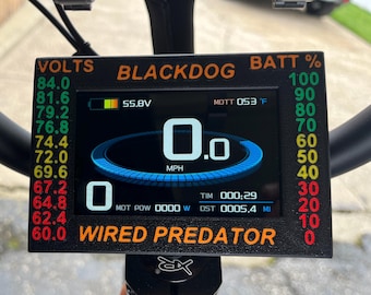 Wired E-Bike Rigid Display Protector with VOLT CHART. Fits 2024+, 2025 & 2026 Wired models Freedom, Cruiser, Warrior, Scout, and Predator.