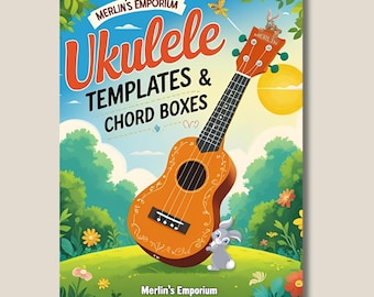 Ukulele Manuscript Templates and Chord Boxes (PDF download)