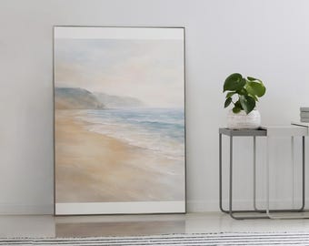 Soft Coastal Shoreline Atmospheric | Beach Wall Art Decor