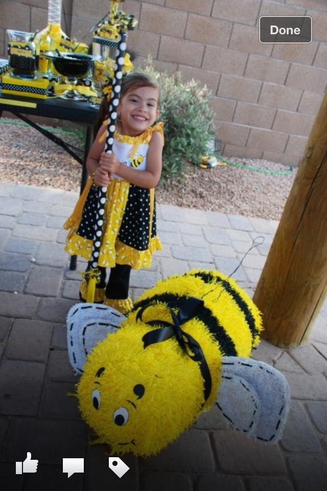 20'' Tall Number One Pinata Bumblebee Theme Party 