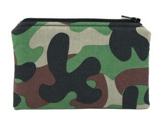 Coin Pouch Camouflage Camo Canvas Coin Purse Cellphone Card Bag With Handle And Zipper Coin Pouch Camouflage Camo Canvas Coin Purse Cellphone Card Bag With Handle And Zipper