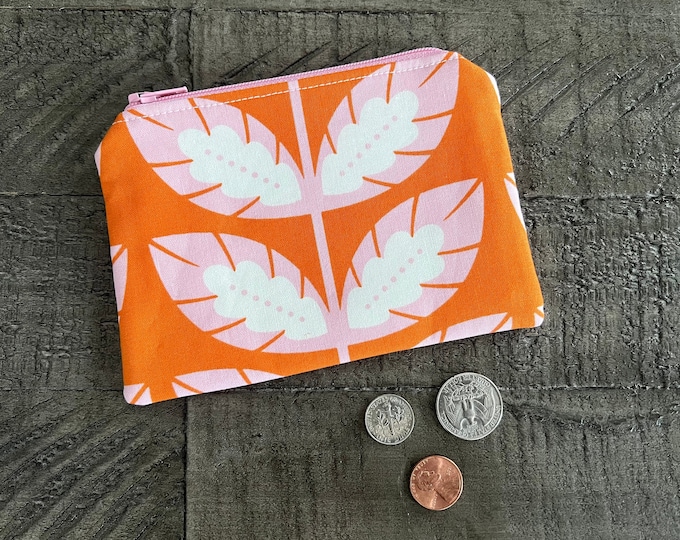 Floral Fabric Zipper Pouch Face Mask Travel Bag Small Etsy