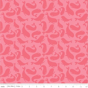 Ahoy Mermaids & Coral Whales Cotton Fabric | Riley Blake Designs | Ocean-Themed Quilting Material