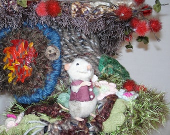Sale! Halloween WOODLAND Mushroom DORMOUSE Costume Hat - Knit Crochet Toadstool