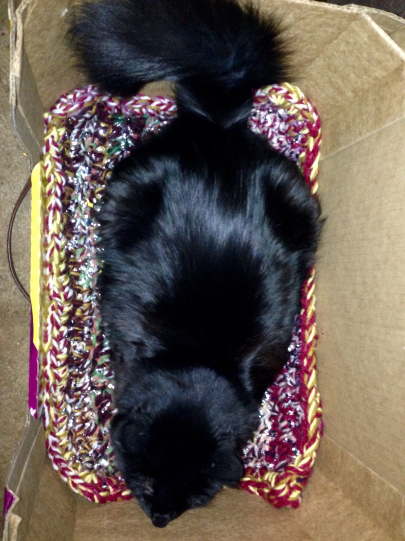 Dog Cat Bed with Mylar Multi Color 22 inch x Rectangle THERMAL PET Self Heating PAD Mat Crate Cushion