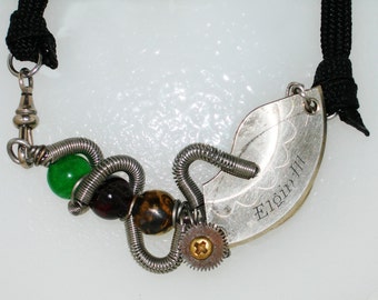 Sale - STEAMPUNK POWER PENDANT - Gemstone Jewelry Jewellery Necklace
