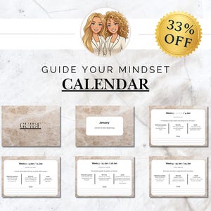 Ausdruckbarer Print-Kalender 2026 | Wöchentliche Reflexion, Affirmationen & persönliches Wachstum | Digitaler Download A5 Planer