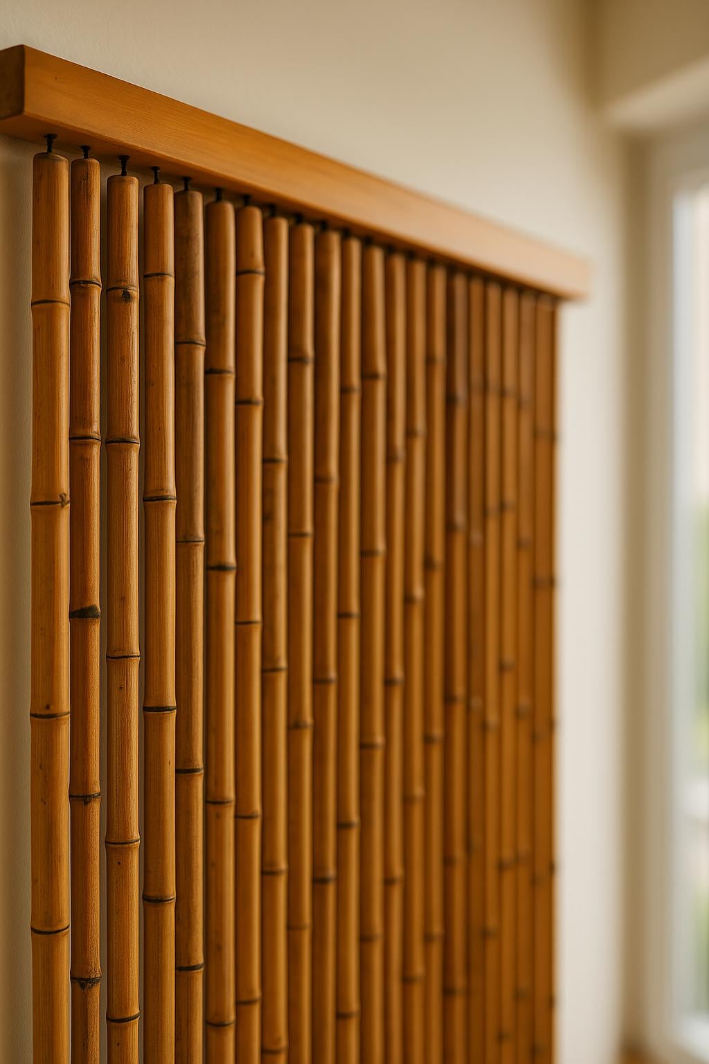 Natürlicher Bambusvorhang | Zen-Eleganz für ein raffiniertes Interieur