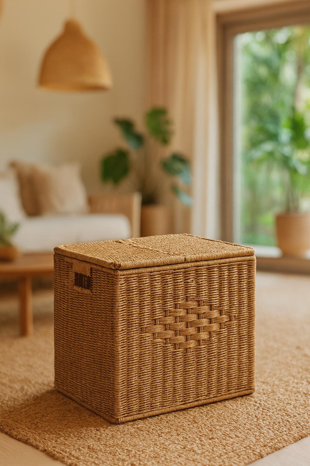 天然編みのラタントランク - ラタン収納チェスト - 各種サイズをご用意