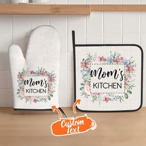 Ensemble de maniques de cuisine personnalisées
