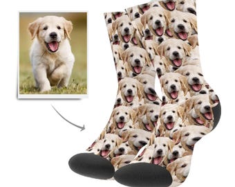 Custom Pet Photo Socks With Face