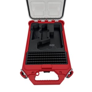 Pistol Insert for Milwaukee Slim Packout Organizer – 3D Printed Handgun Storage with Magazine & Ammo Slots image 12
