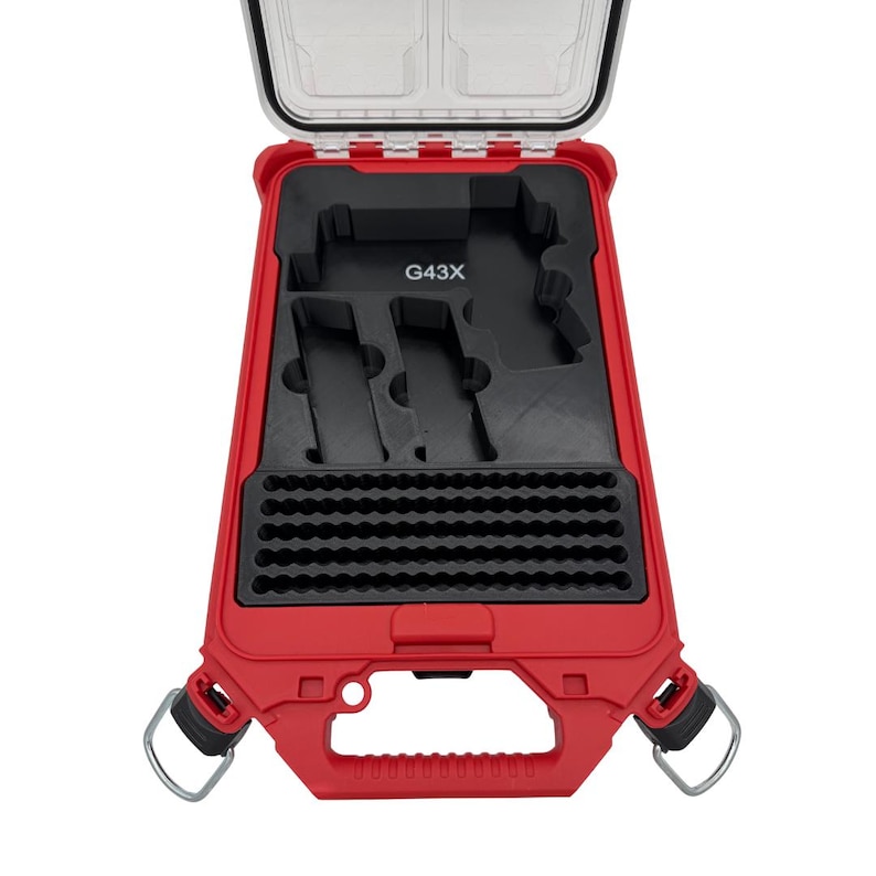 Pistol Insert for Milwaukee Slim Packout Organizer – 3D Printed Handgun Storage with Magazine & Ammo Slots image 9