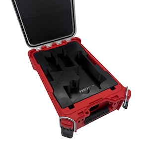Custom Milwaukee Packout Double Stack Pistol Insert: Magazine & Ammo Storage, 3D Printed Organizer, Stackable Insert for Gun and Accessories