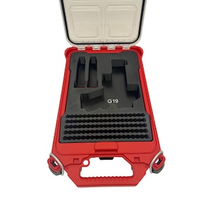 Pistol Insert for Milwaukee Slim Packout Organizer – 3D Printed Handgun Storage with Magazine & Ammo Slots image 7