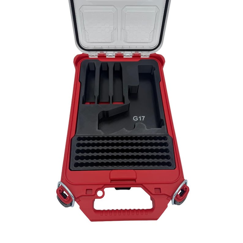 Pistol Insert for Milwaukee Slim Packout Organizer – 3D Printed Handgun Storage with Magazine & Ammo Slots image 8