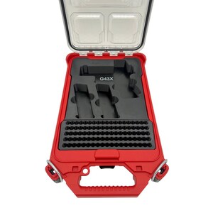 Pistol Insert for Milwaukee Slim Packout Organizer – 3D Printed Handgun Storage with Magazine & Ammo Slots image 14