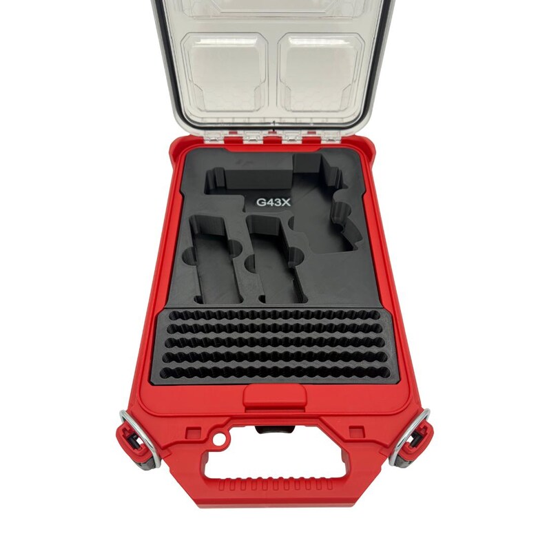 Pistol Insert for Milwaukee Slim Packout Organizer – 3D Printed Handgun Storage with Magazine & Ammo Slots image 14