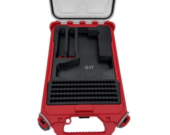 Pistol Insert for Milwaukee Slim Packout Organizer – 3D Printed Handgun Storage with Magazine & Ammo Slots