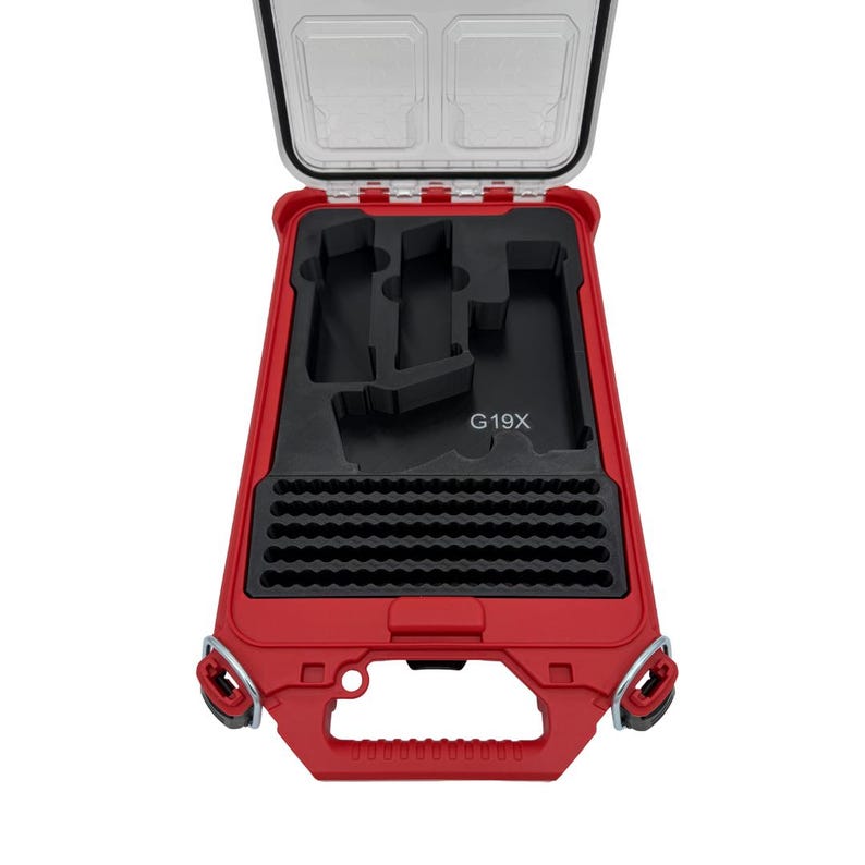 Pistol Insert for Milwaukee Slim Packout Organizer – 3D Printed Handgun Storage with Magazine & Ammo Slots image 15