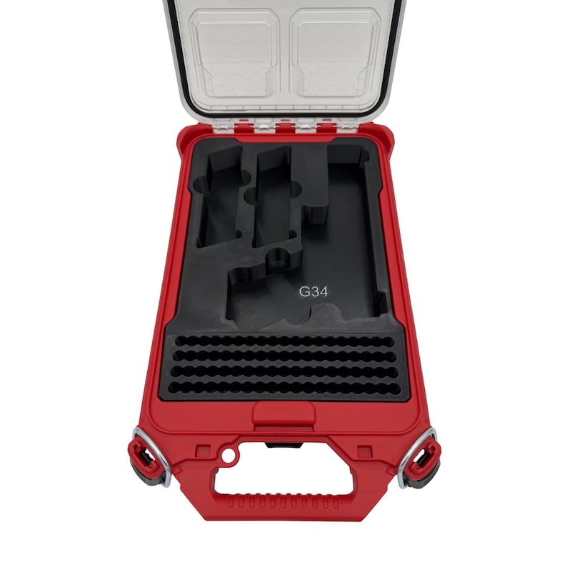 Pistol Insert for Milwaukee Slim Packout Organizer – 3D Printed Handgun Storage with Magazine & Ammo Slots image 16