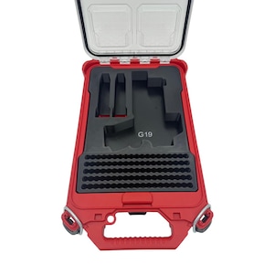 Pistol Insert for Milwaukee Slim Packout Organizer – 3D Printed Handgun Storage with Magazine & Ammo Slots image 5