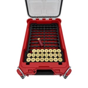 Shotgun Shell Ammo Organizer Insert for Milwaukee Packout, 12 Gauge Shell Storage, 20 Gauge Shell Storage