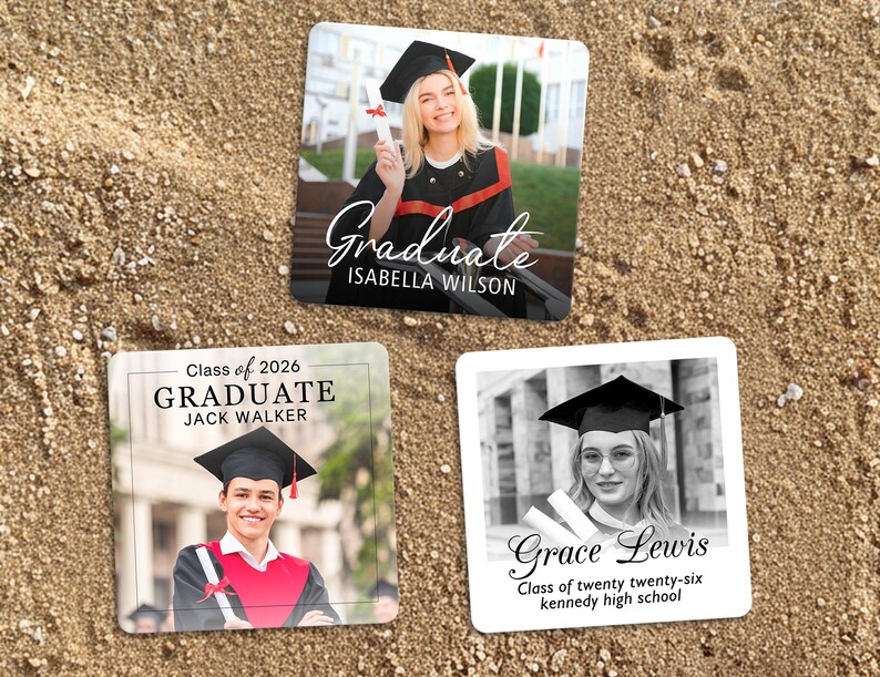 Personalized Graduation Magnet Class of 2026 Custom Photo Graduation ...