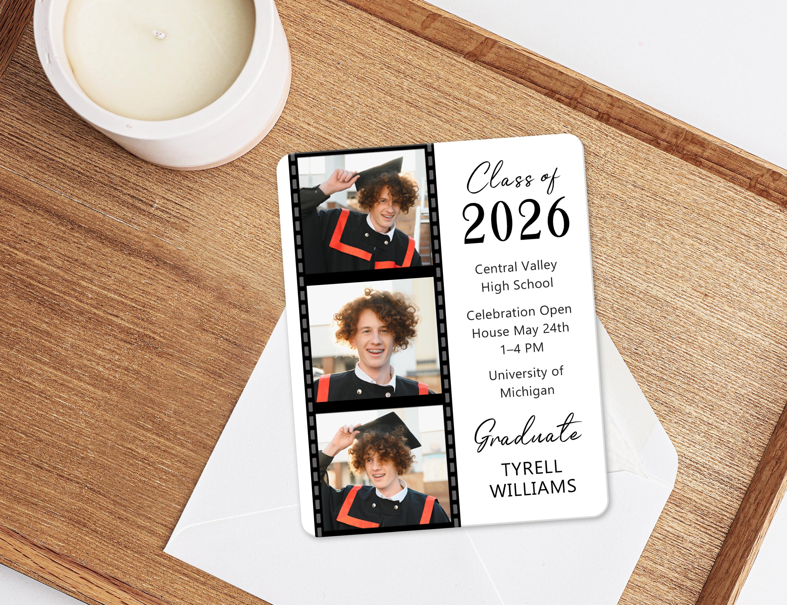 Personalized Graduation Photo Magnet Class of 2026 Save the Date ...