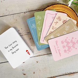 Wedding Guest Book Cards, Custom Blank Playing Cards, Personalized Photo Playing Cards Deck, Wedding Guest Book Alternative, Wedding Favors