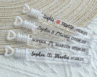 Bridal Shower Bubble Favors, Personalized Bubble Wands, She&#39;s Ready to Pop Party Decor, Custom Shower Guest Gifts, Bubble Party Favors
