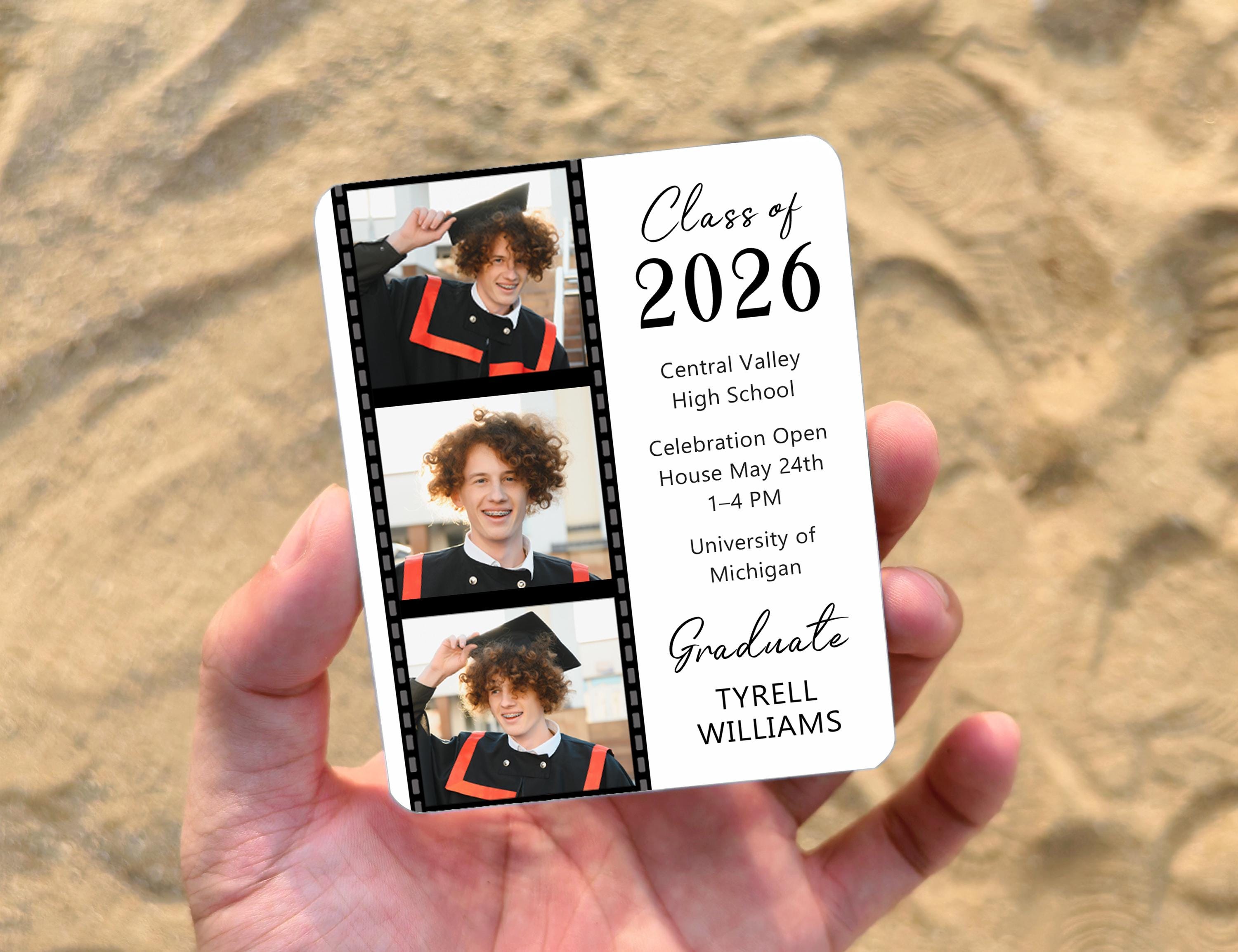 Personalized Graduation Photo Magnet Class of 2026 Save the Date ...
