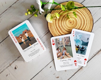 Personalized Photo Playing Cards: Unique Wedding Gift, Anniversary Keepsake
