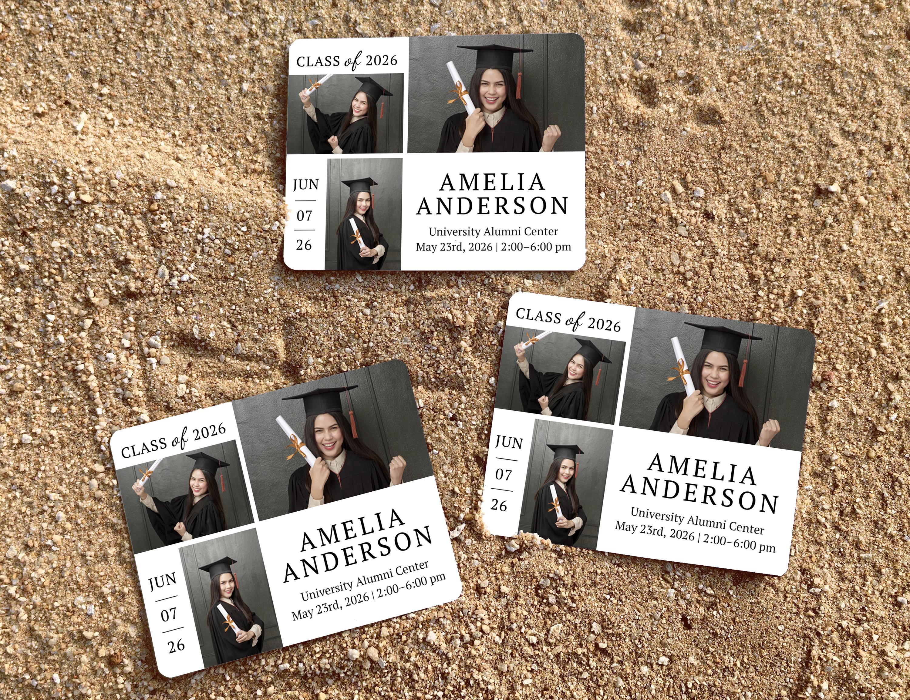 Graduation Photo Magnet Announcement Class of 2026 Personalized Grad ...
