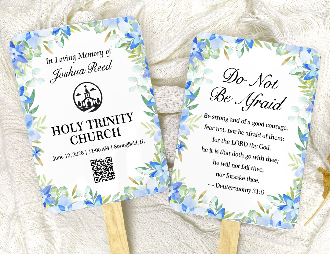 Personalized Church Fans Custom Hand Fans With Wooden Stick Religious ...