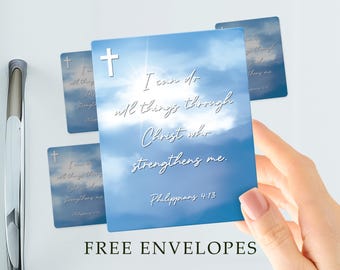 Personalized Bible Verse Fridge Magnet, Christian Scripture Gift, Faith Encouragement Magnet, Custom Religious Inspirational Quote