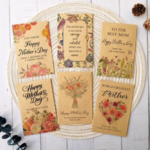Mother&#39;s Day Seed Packets/Wildflower Seed Packets/Mother&#39;s Day Party Favors/Gifts for Mom/Mom&#39;s Garden Seed Packets/Mother&#39;s Day Church Gift