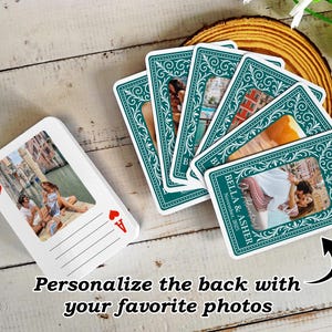 Anniversary Gift/Couple&#39;s Photo Playing Cards/Wedding Signing Book/Ideal Photo Book Alternative/Wedding Photo Memory Cards/Wedding Keepsake