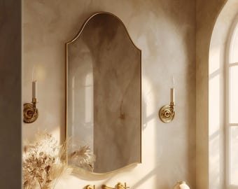 Art Deco Gold Schmetterling Waschtisch für Luxus Badezimmer, Gästetoilette & Eingangsbereich Dekor