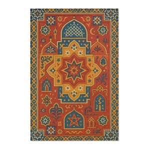 Moroccan Area Rug, Boho Home Decor, Ethnic Floor Mats, Tribal Rug, Oriental Carpet