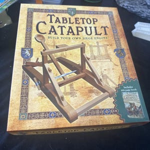 Tabletop Catapult Build Your Own Siege Engine Catapult Kit &Book Included Sealed