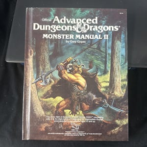 Advanced Dungeons & Dragons Monster Manual 2 II Gary Gygax TSR 1983 ADnD Vintage