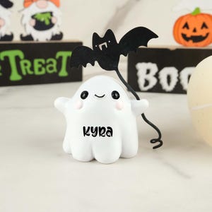 Halloween Ghost Desktop Decorations, Customizable Names, Cute Ghost Decorations, Cute Fall Desktop Decorations, Home Gifts, Halloween Gifts