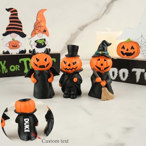 Halloween Pumpkin Decorations, Customizable Names, Pumpkin Man Decorations, Fall Desktop Decorations, Home Gifts, Halloween Gifts