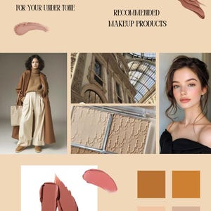 Soft and Neutral Makeup Guide Color Analysis Undertone Guide Ideas Color Swatches Ebook